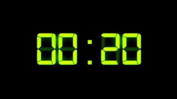 Digital 30 second countdown (no frame)- free stock footage