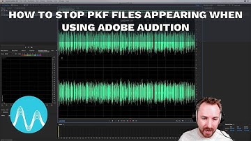 How to Stop pkf Files Appearing When Using Adobe Audition