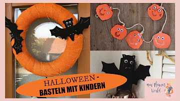 Was kann man mit Kindern an Halloween basteln?