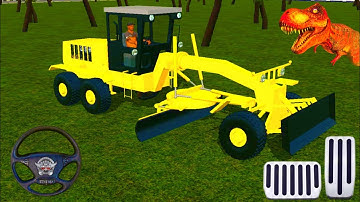 MOTOR GRADER DRIVING MOD - BUS SIMULATOR INDONESIA - ANDROID GAMEPLAY #18 CATERPILLAR MOTOR GRADER