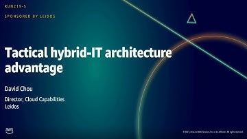 AWS Summit DC 2021: Tactical hybrid-IT architecture advantage