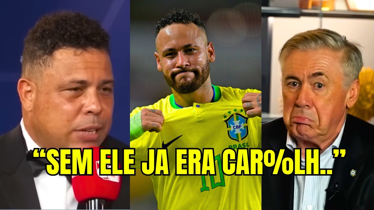 URGENTE! RONALDO E ANCELOTTI FALAM DE NEYMAR NA SELEÇÃO E DIVIDEM OPINIÕES !!