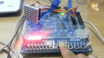 FPGA Project: dot matrix arrow Shape Control using FPGA