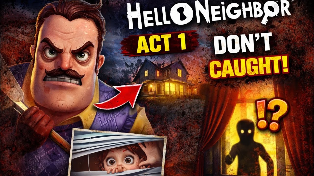🚪Hello Neighbor Act 1 Full Gameplay – Don’t Get Caught!😨(No Commentary) #helloneighbor  @xpboost_co 
