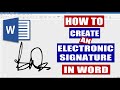 How to create an electronic signature in Word | Microsoft Word Tutorials (EASY)