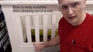 How to keep your toddler from climbing out of the crib