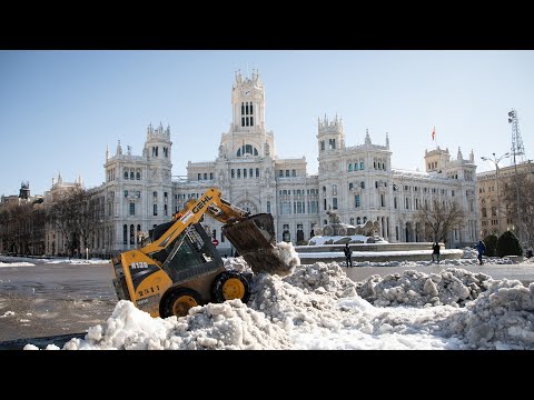 Madrid se reactiva tras las fuertes nevadas de 'Filomena'