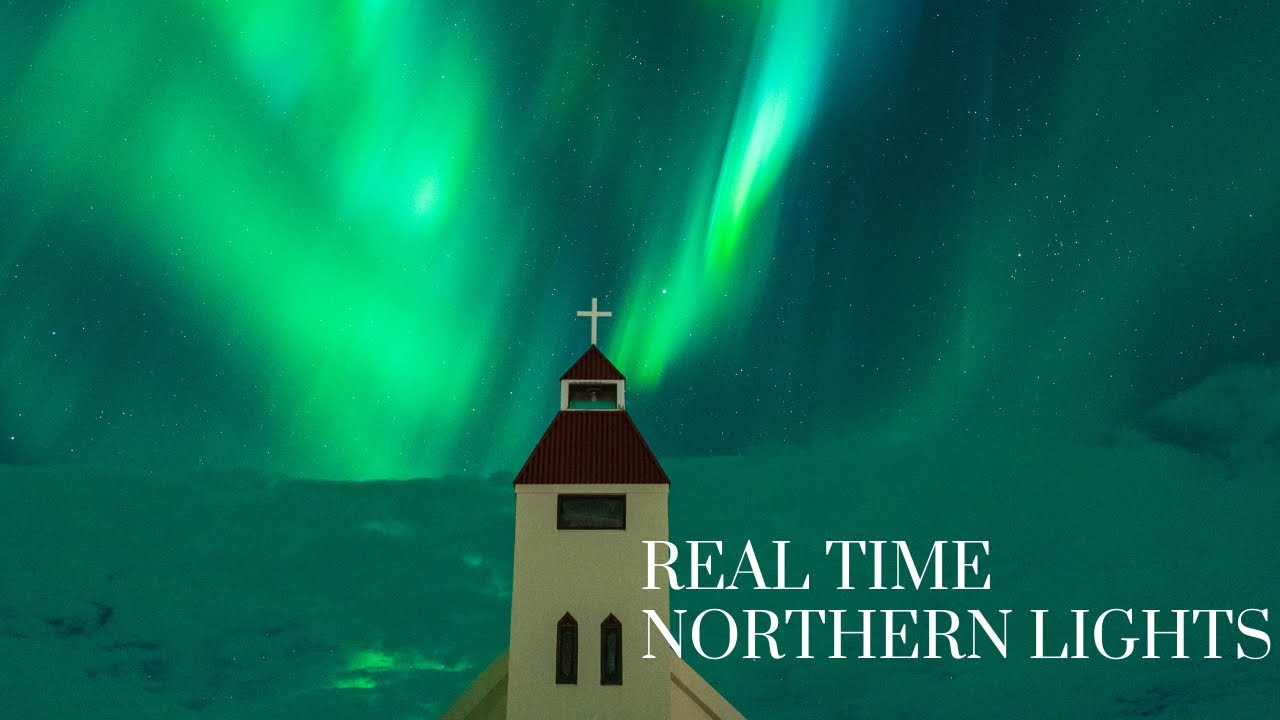 4K Real Time Aurora Northern Lights Display in Iceland | Sony A7IV ...