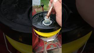 Siphoning Hydraulic Oil #shakehose #hack #shorts