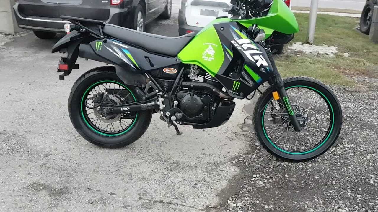 2013 Kawasaki KLR 650 Stock Exhaust YouTube