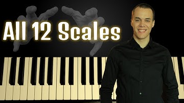 All 12 Major Scales On Piano At 100 BPM (BEGINNER)