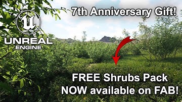 FREE Shrubs Pack NOW available on FAB | Ultra Realistic Wind | Unreal Engine 5.6 (4K) #UE5 #gamedev