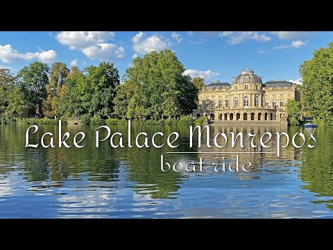 Palace Monrepos Ludwigsburg, Germany relaxing boat trip with calm music. Walking tour