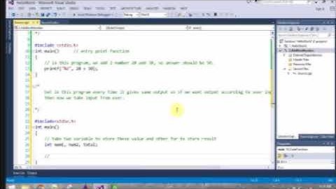 Addition of 2 number for beginner using Visual studio