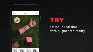 INKHUNTER - the best mobile app for trying on virtual tattoos using augmented reality screenshot 2