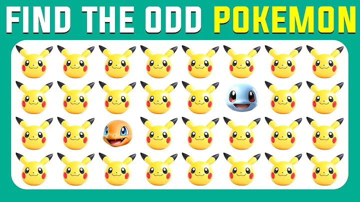 ⚡🧩🐾Find The Odd One Out - Pokemon Edition | 40 Levels | Quacky Quiz