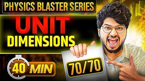 UNITS AND MEASUREMENT ONE SHOT COMPLETE CHAPTER IN 40 MIN CLASS 11TH PHYSICS  EXAM 2026 | MUNIL SIR