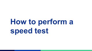 CenturyLink Self Help | How to Run a Speed Test
