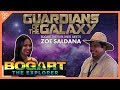 Bogart the explorer meets zo saldana marvels guardians of the galaxy