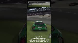 Contact with Mike Bliss forces Early Unscheduled Pitstop #carrermode #nascarthunder2004 #nascar