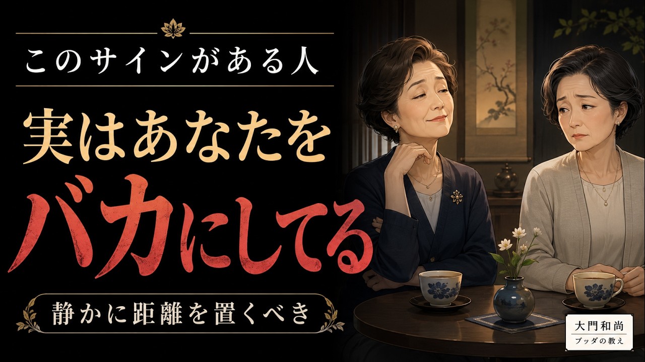 ブッダの教え|あなたを軽く見ている人は、無意識にこの態度を取る。静かに距離を置くべき5つのサイン