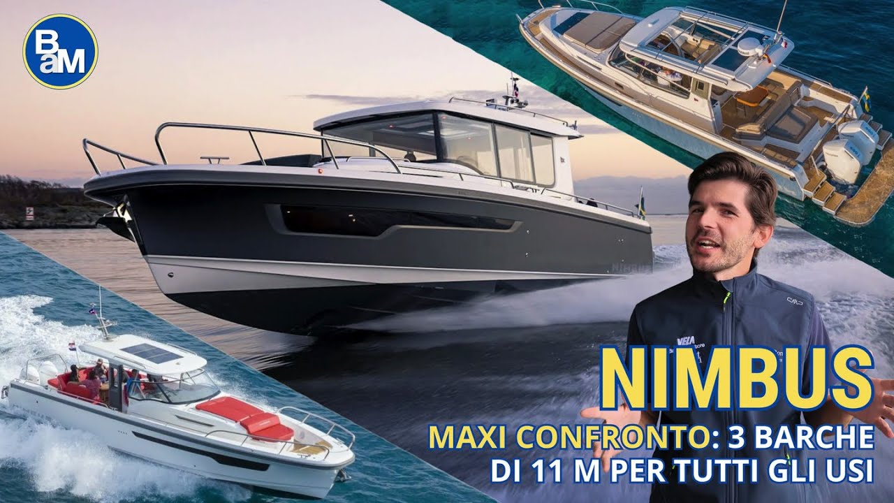Weekender VS Cruiser. MAXI-CONFRONTO di 3 barche nuove Nimbus (11 metri). Test e prezzi