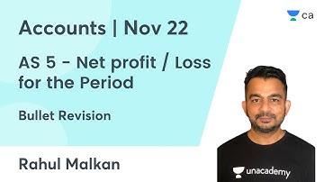 AS 5 - Net profit / Loss for the Period, Prior Period Items and Changes in Accounting Estimate