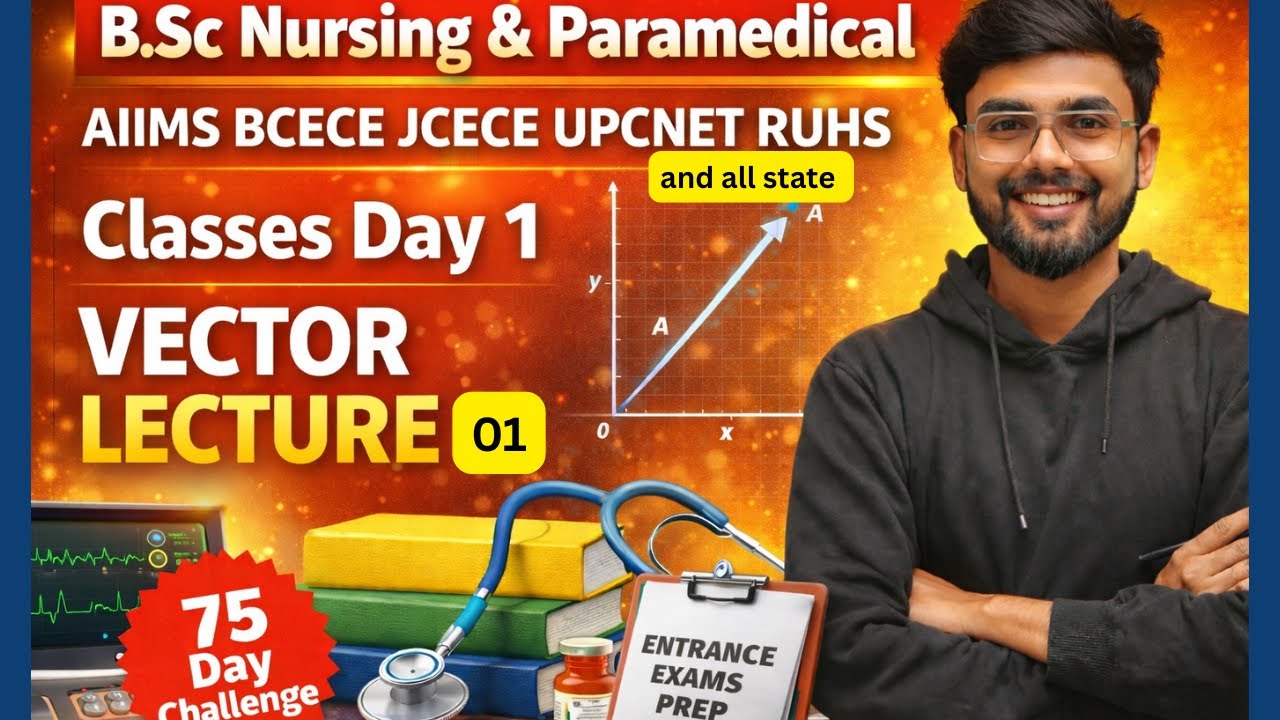 🔥 VECTOR Lecture 01 | 75 Day Challenge Day 1 💥 | Nursing & Paramedical 2026 ka Grand Start! 🚀
