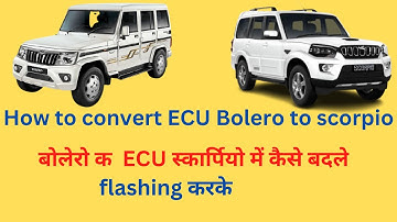 How to convert ECM Bolero to Scorpio || ECM flashing by Garuda