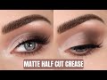 Cool toned matte half cut crease eyeshadow tutorial  patrick ta major dimension iii
