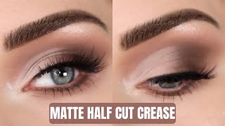 Cool Toned Matte Half Cut Crease Eyeshadow Tutorial | Patrick Ta Major Dimension III