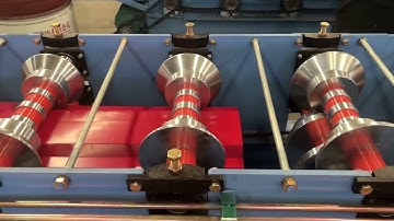 Ridge cap tile Roll forming Machine that can be punched and matched to the roof tiles
