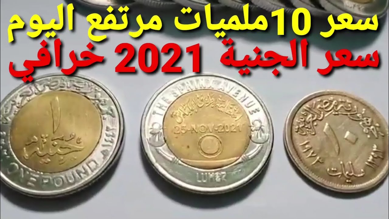 سعر الجنية 2021 وسعر 10 مليمات مرتفع اليوم 🤑🤑 - YouTube