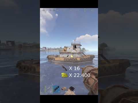 Как потопить баржу в RUST