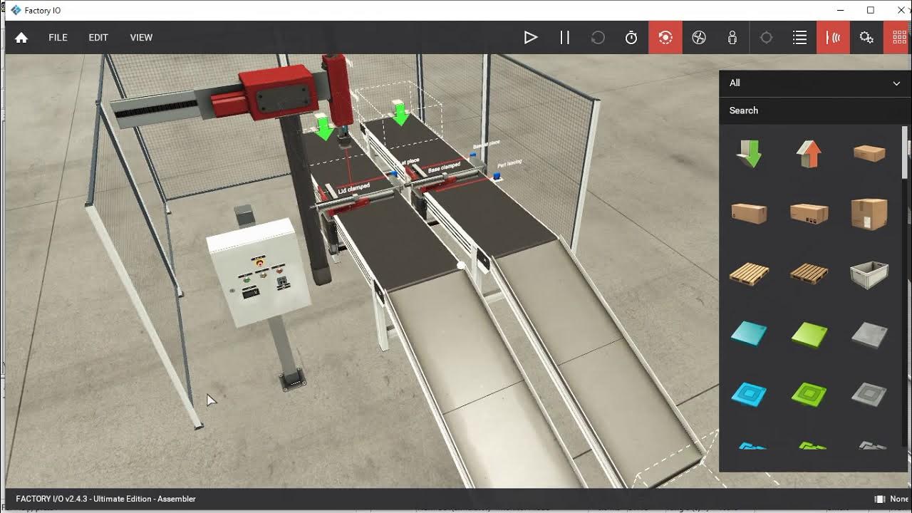 Factory io. Конвейер factory io. ассемблер фактори ио. factory io controlio.