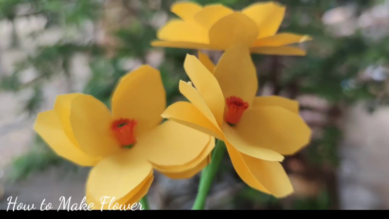 How to make flowers very BeautifulDIY Paper Flowers YouTube