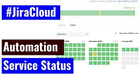 Jira Cloud Automation - Automation Service Status