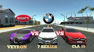 Car Simulator 2 Bugatti Veyron Vs BMW 7 Series Vs Mercedes-AMG CLA 35 | Top Speed | Sound Test... screenshot 3
