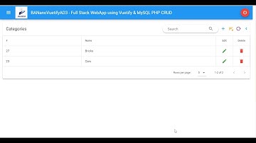 BANanoVuetifyAD3 - Fullstack WebApp using Vuetify & MySQL PHP