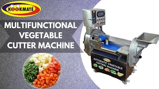 CMI Commercial Multifunctional Automatic Vegetable Cutter and Food  Processor,Potato Onion Slicer,Electric Fruit and Cheese Grating  Machine,With