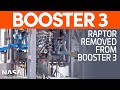 Raptor Engine Removed from Super Heavy Booster 3 | SpaceX Boca Chica