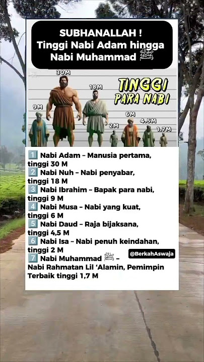 Tinggi Nabi Adam ! Hampir Semonas #nabi #shorts