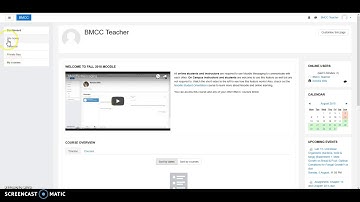 Navigating Moodle Dashboard