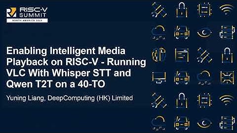 Intelligent Media Playback on RISC-V by Yuning Liang at RISC-V Summit NA 2025