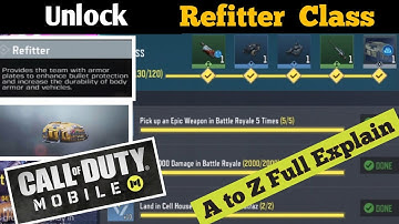 How to Unlock New “ Refitter” Class in  Call of Duty Mobile || FEATURED, BEAST OF BURDEN  Event ||