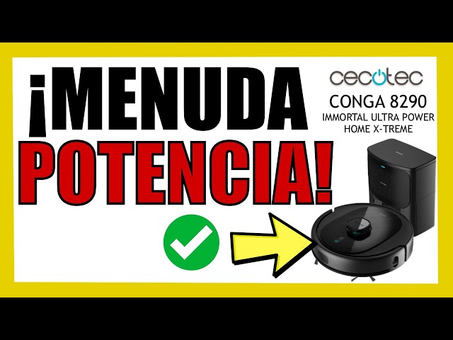 Robot aspirador - Cecotec Conga 8290 Immortal Ultra Power Home X-Treme,  Navegación láser, 7000Pa, 3 L, 280 min, Incluye autovaciado [App] »  Chollometro