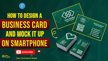 How To Design A Professional Business Card & Mockup Using Your Smartphone ||