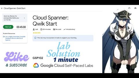 Cloud Spanner: Qwik Start  || GSP102 || Qwiklabs Arcade 2025.