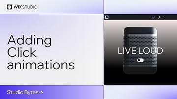 Creating Click animations | Wix Studio