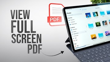 How to View Full Screen PDF on iPad (tutorial)